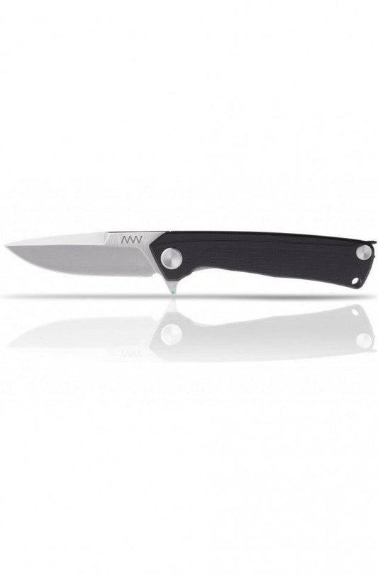 Briceag Militar Z100 Stonewash Plain Edge G10 Black Anv Knives