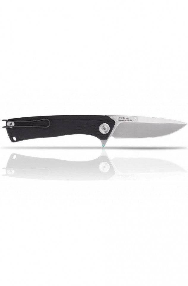 Briceag Militar Z100 Stonewash Plain Edge G10 Black Anv Knives