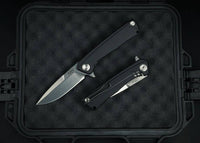Briceag Militar Z100 Stonewash Plain Edge G10 Black Anv Knives