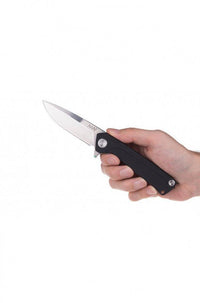 Briceag Militar Z100 Stonewash Plain Edge G10 Black Anv Knives