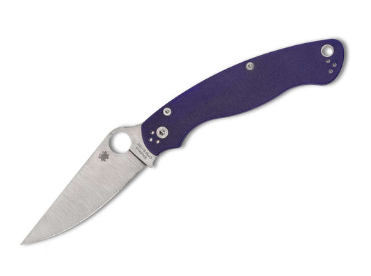 Briceag Military 2 CPM S110V G10 Blue PlainEdge Spyderco- Robust, EDC