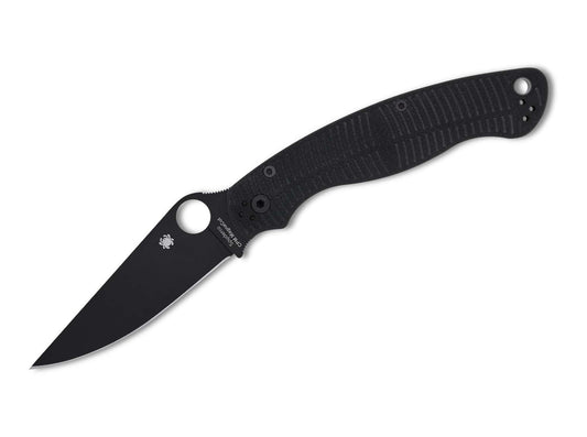 Briceag Military 2 Salt Magnacut Black G10 Spyderco- Lama DLC, Maner G10