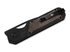 Briceag Militaw G10 Black Micarta Brown Kizer- Lama Nitro-V, Maner G10 Micarta