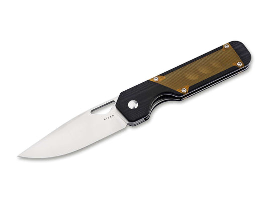 Briceag Militaw G10 Black PEI Kizer- Lama 154CM, Maner G10/PEI