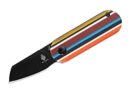 Briceag Mini Bay Serape Series Color G10 Kizer- Maner G10 Colorat, Utilizare EDC