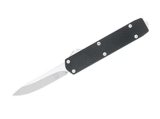 Briceag Mini Black Mamba Gen II Drop Not Serrated CobraTec- Lama D2, Maner Aluminiu