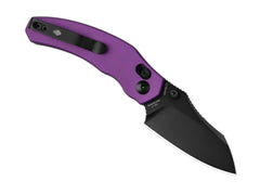 Briceag Mini Bulldog Nitro-V Purple Aluminum Black Blade Kizer- Lamă Nitro-V, Mâner Mov
