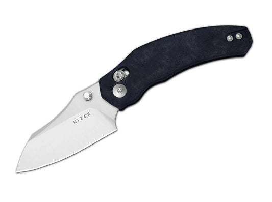 Briceag Mini Bulldog Nitro-V Richlite Blue Canyon Kizer- Lama Sheepfoot, Clutch Lock
