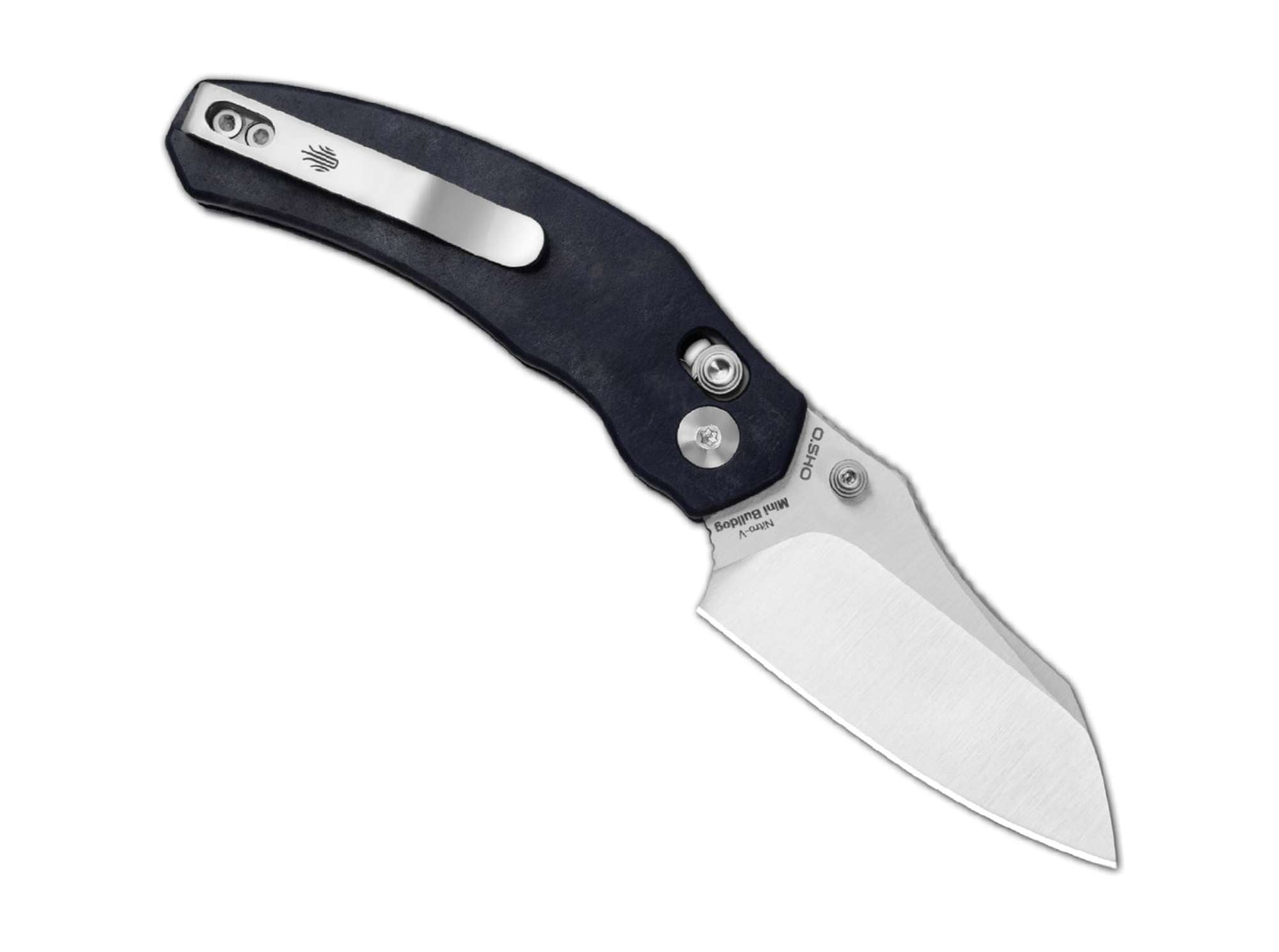 Briceag Mini Bulldog Nitro-V Richlite Blue Canyon Kizer- Lama Sheepfoot, Clutch Lock