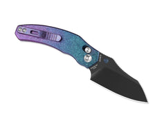 Briceag Mini Bulldog S45VN Blue & Purple Ti Black Blade Kizer- Compact, EDC
