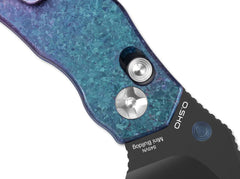 Briceag Mini Bulldog S45VN Blue & Purple Ti Black Blade Kizer- Compact, EDC