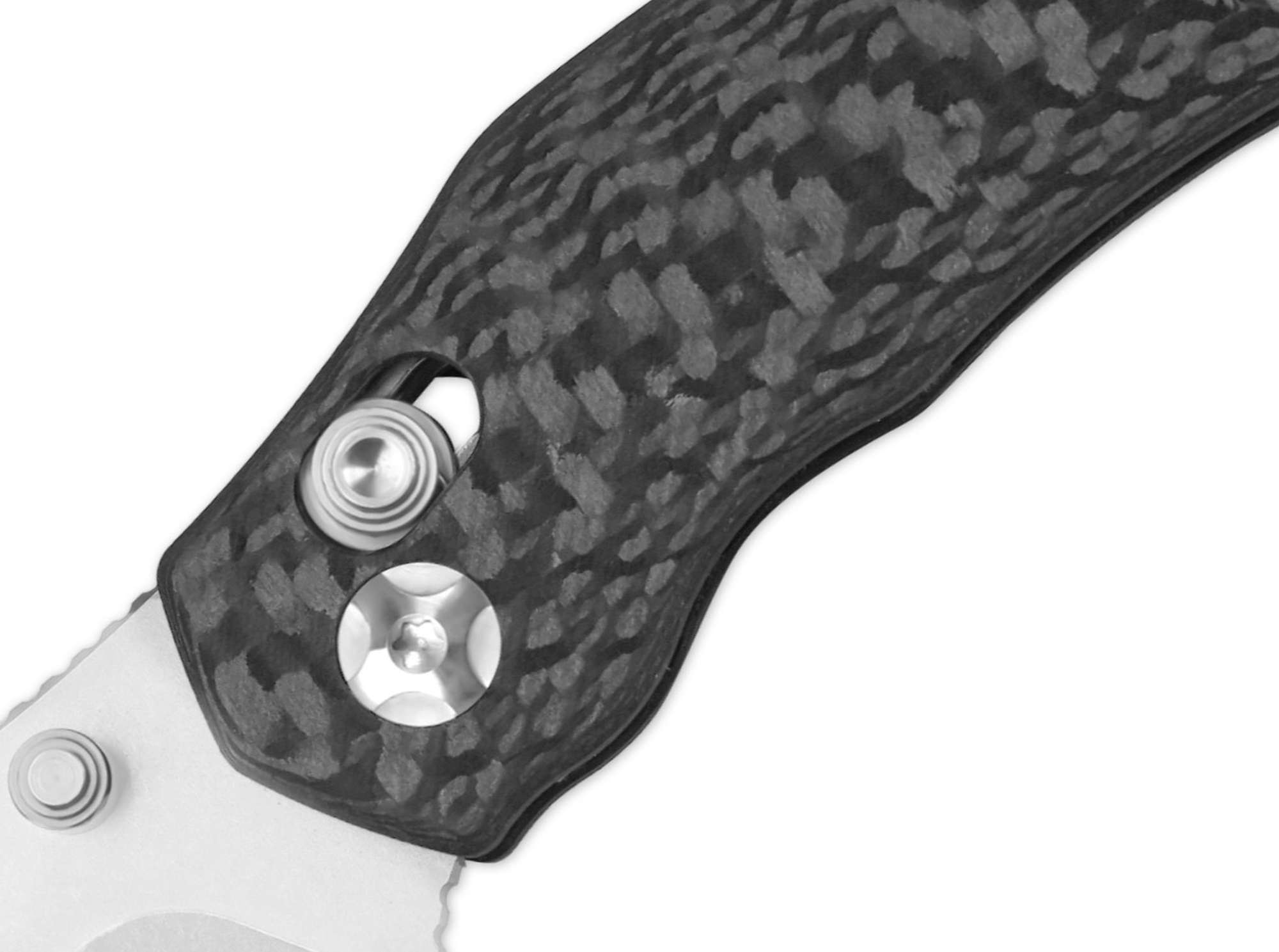 Briceag Mini Bulldog S45VN CF Kizer- Lama Sheepfoot S45VN, Maner Fibra Carbon