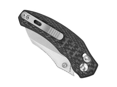 Briceag Mini Bulldog S45VN CF Kizer- Lama Sheepfoot S45VN, Maner Fibra Carbon