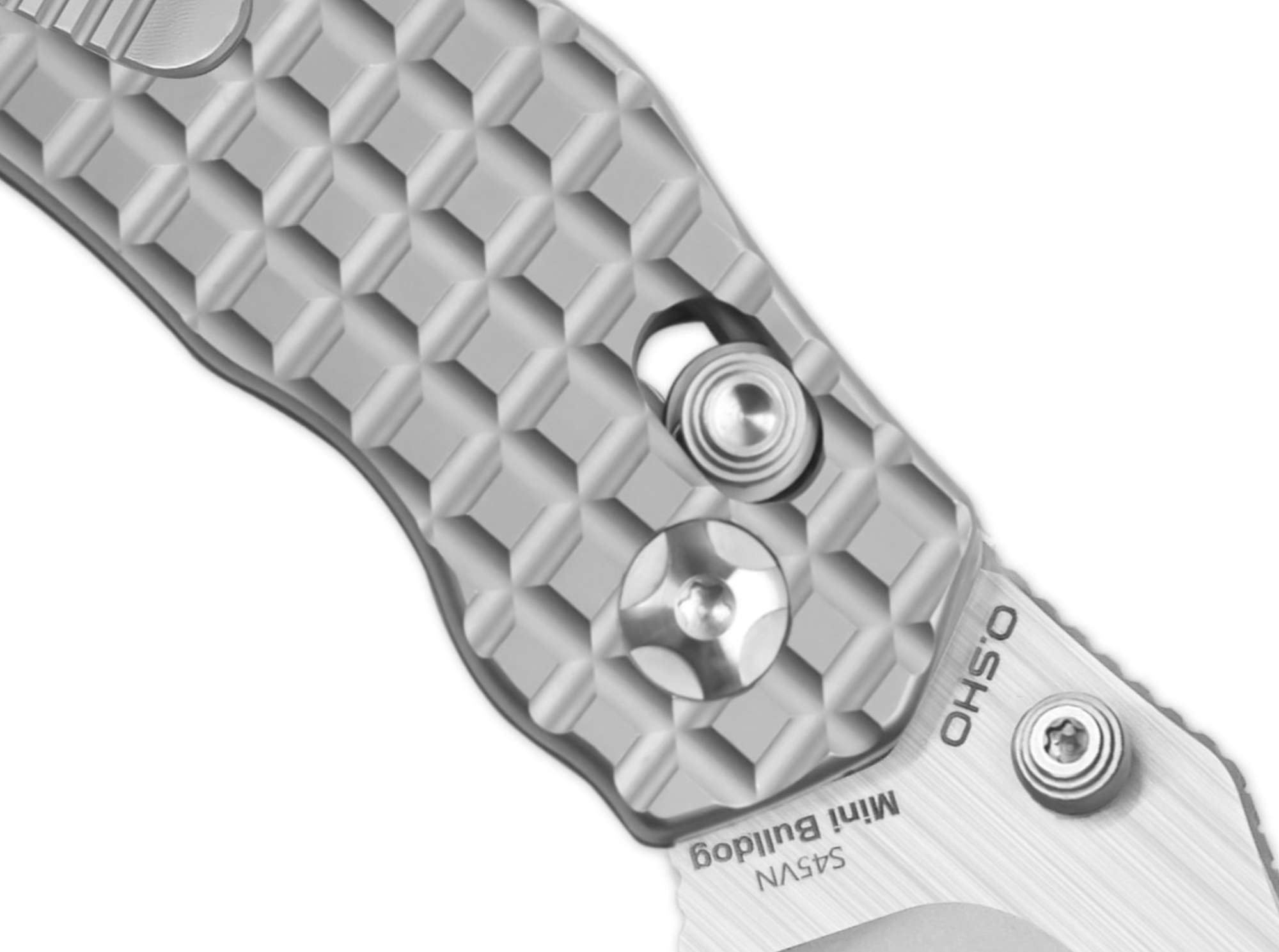 Briceag Mini Bulldog S45VN Grey Ti Kizer- Lama S45VN, Maner Titan