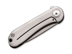 Briceag Mini Elementum Brass CIVIVI- Maner din Alama, Sistem Framelock