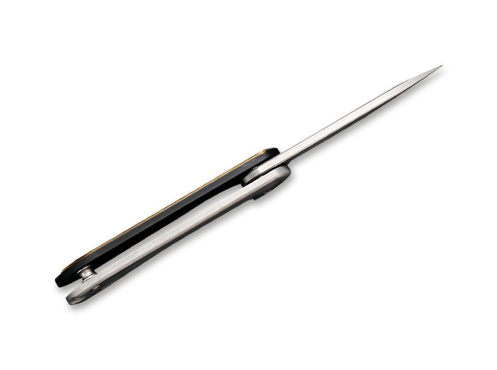 Briceag Mini Elementum Brass CIVIVI- Maner din Alama, Sistem Framelock