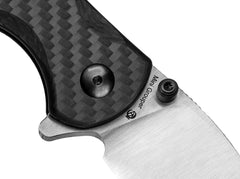 Briceag Mini Grouper CF Kizer- Lamă Nitro-V, Mâner Carbon