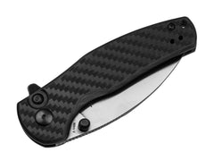 Briceag Mini Grouper CF Kizer- Lamă Nitro-V, Mâner Carbon