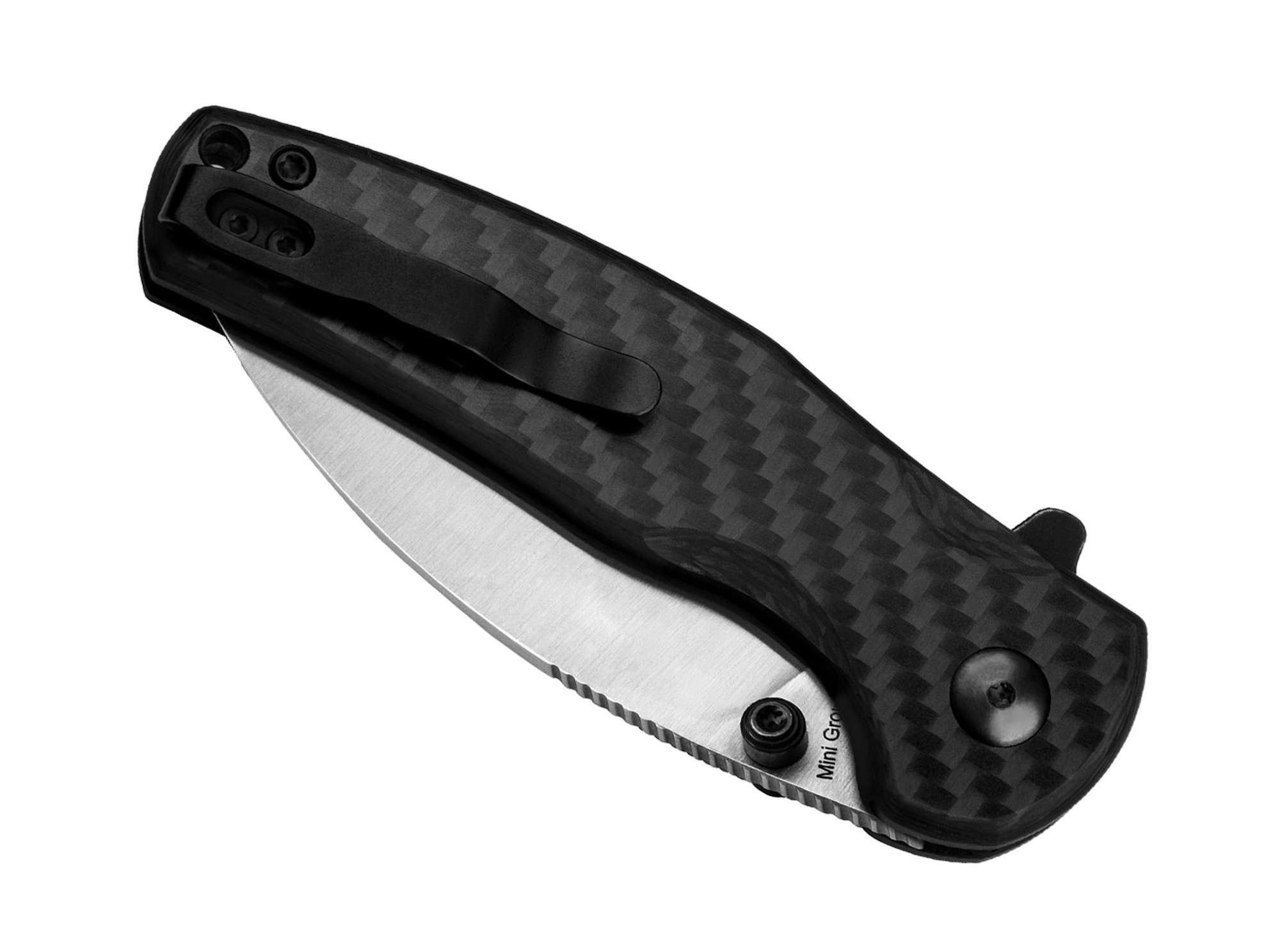 Briceag Mini Grouper CF Kizer- Lamă Nitro-V, Mâner Carbon