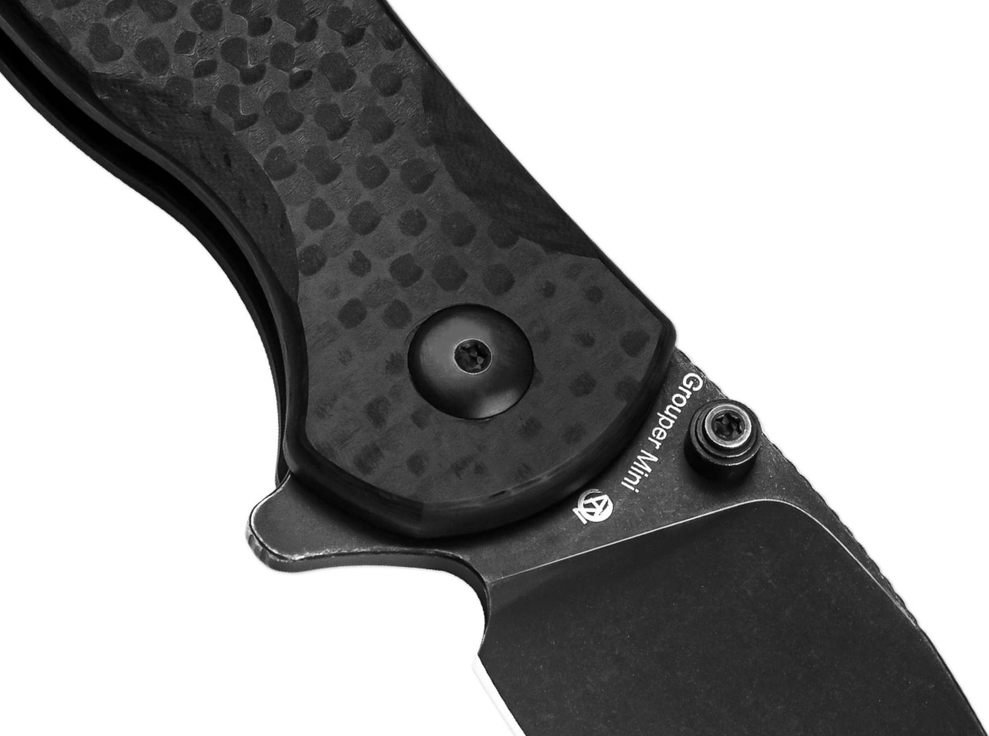 Briceag Mini Grouper G10 Black Kizer- Lama Nitro-V, Mecanism Button Lock