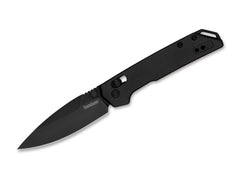 Briceag Mini Iridium Black Kershaw- Design Complet Negru, Sistem DuraLock
