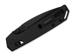Briceag Mini Iridium Black Kershaw- Design Complet Negru, Sistem DuraLock