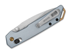 Briceag Mini Iridium Ice Blue Kershaw- Lama D2, Maner Aluminiu Ice Blue