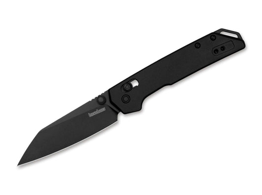 Briceag Mini Iridium Reverse Tanto Black Kershaw- Lama D2, Maner Aluminiu Negru