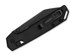 Briceag Mini Iridium Reverse Tanto Black Kershaw- Lama D2, Maner Aluminiu Negru