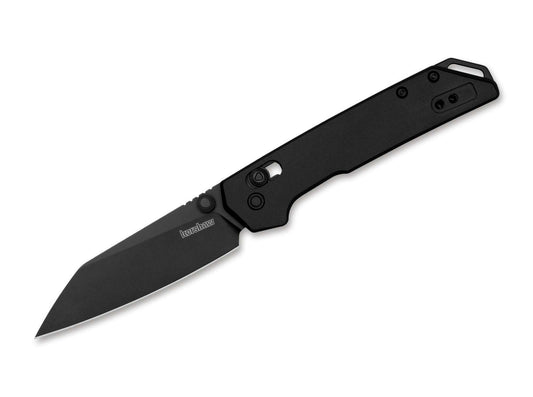 Briceag Mini Iridium Reverse Tanto Black Kershaw- Lama D2, Maner Aluminiu Negru