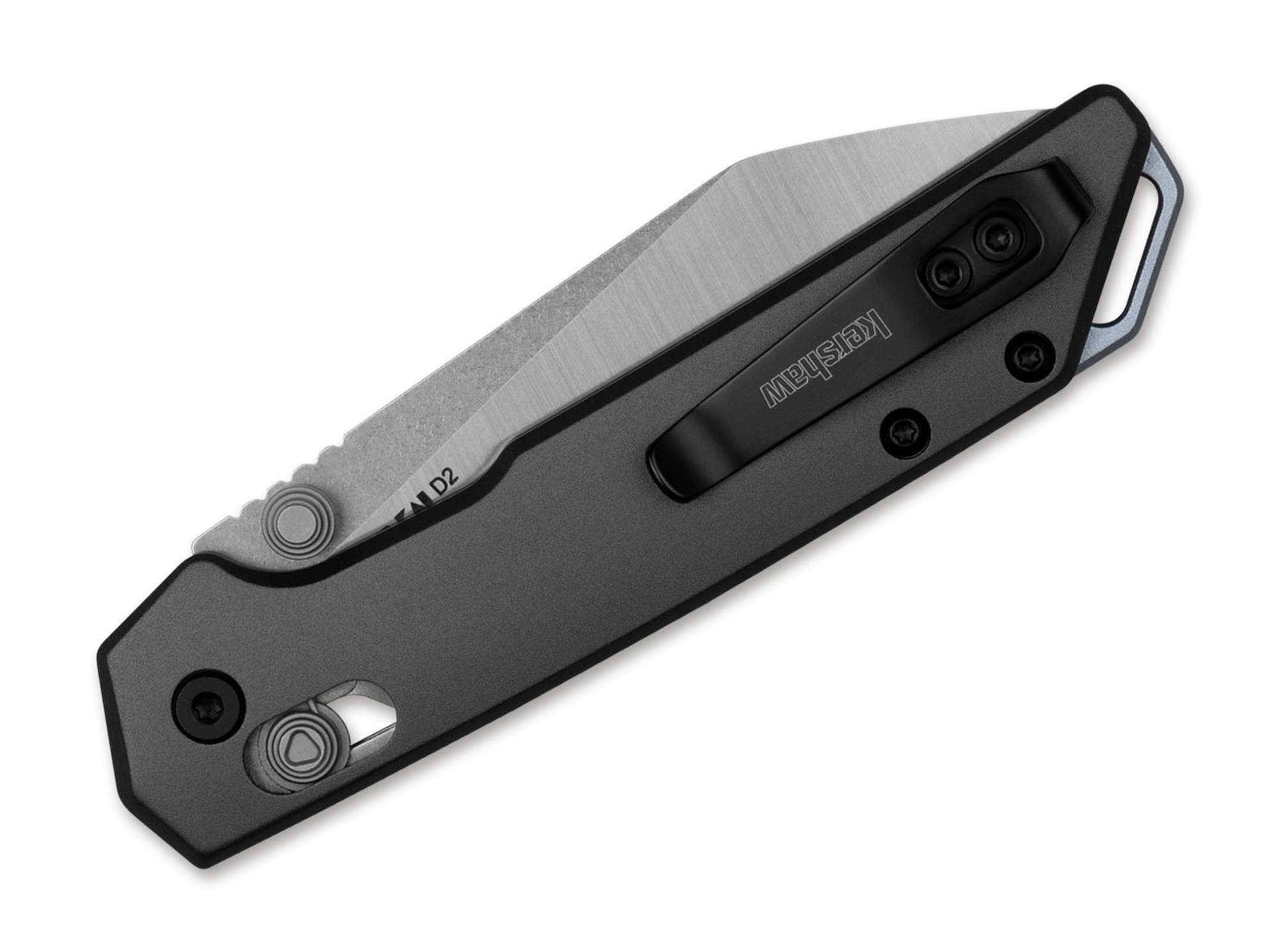 Briceag Mini Iridium Reverse Tanto Kershaw- Lama D2 Reverse Tanto, Mecanism DuraLock