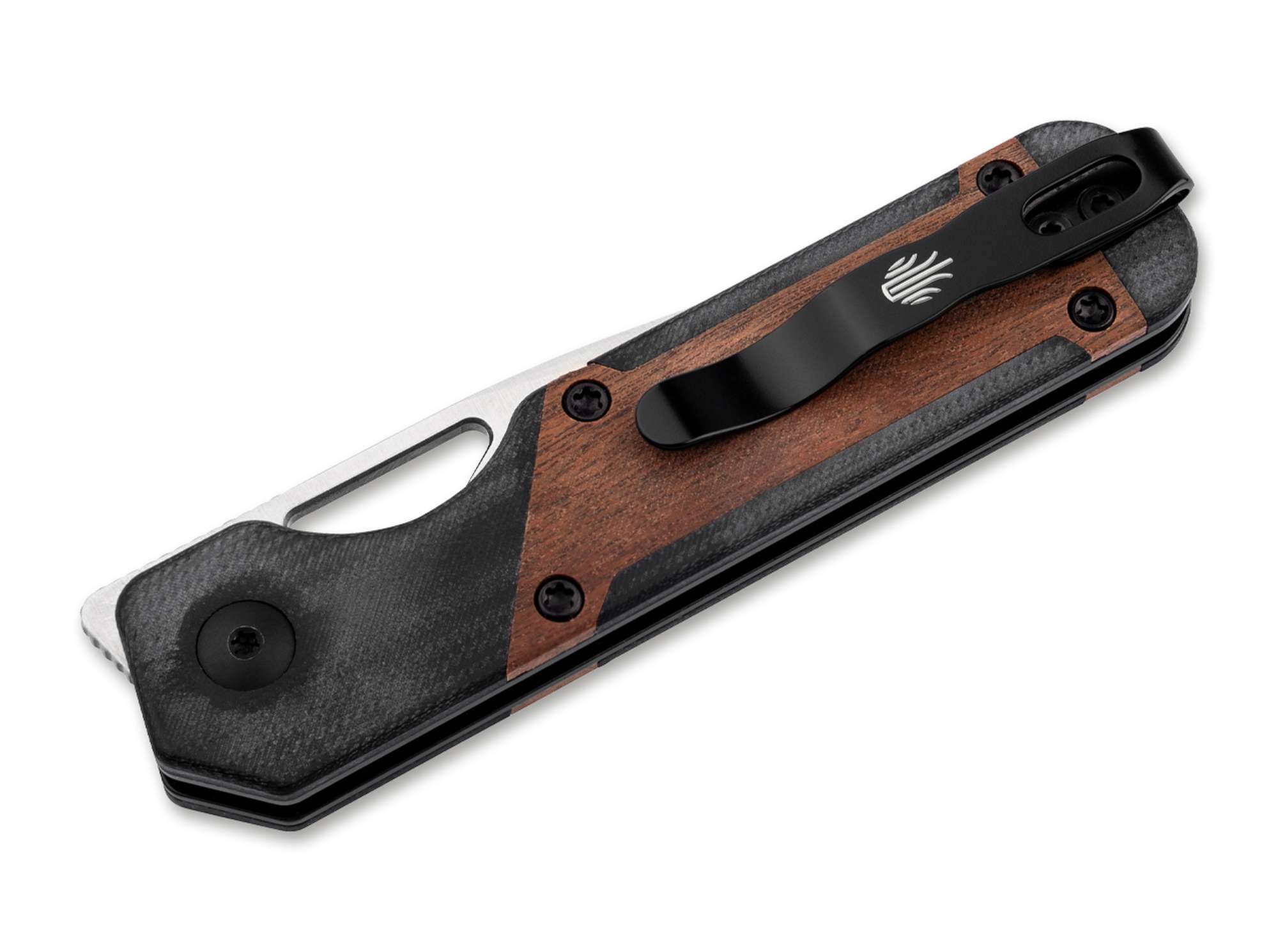 Briceag Mini Militaw G10 Black Mkuruti Kizer- Design Compact, Lama Nitro-V