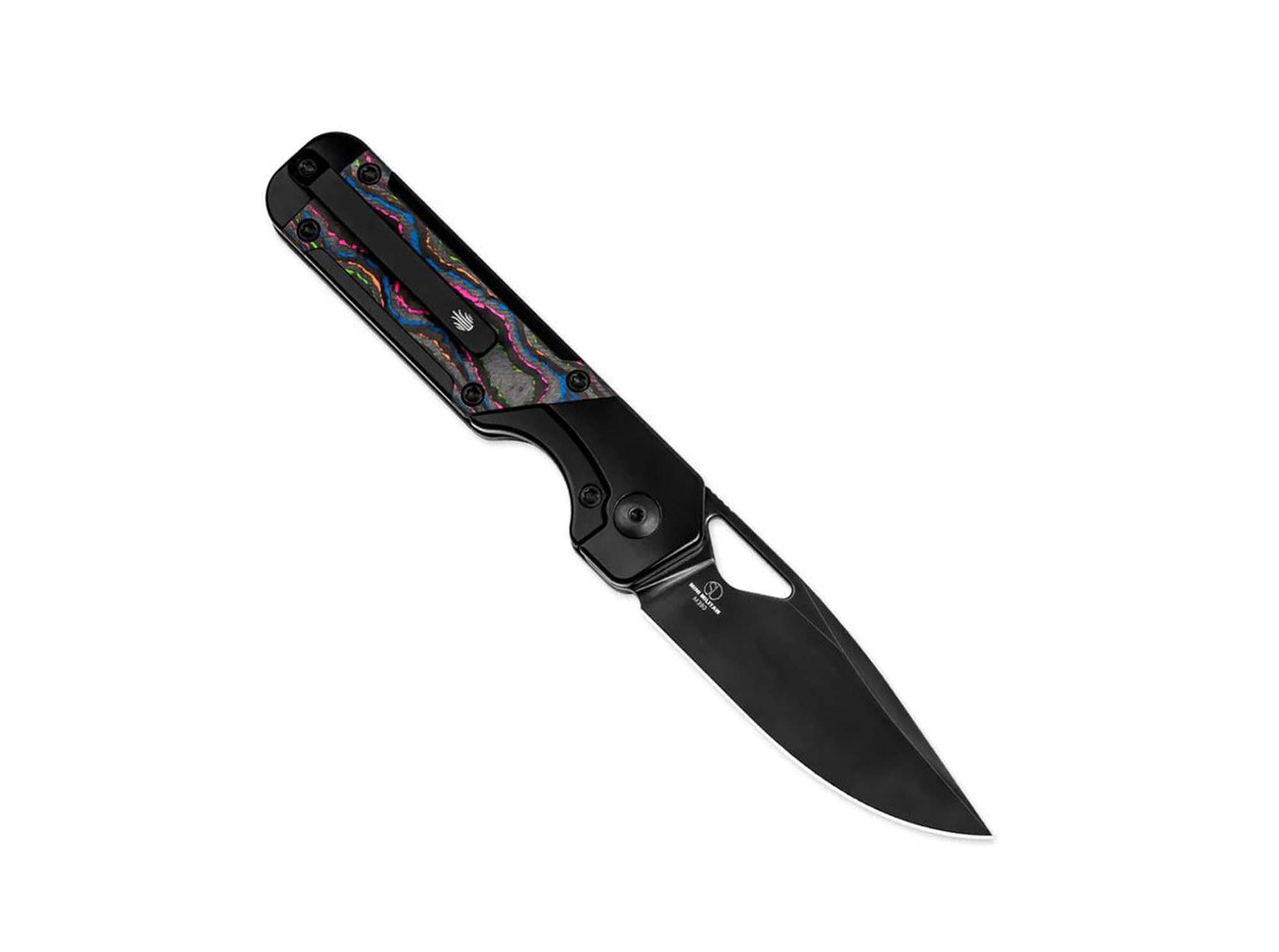 Briceag Mini Militaw Titanium CF 80's Kizer- Maner Titan, Lama M390