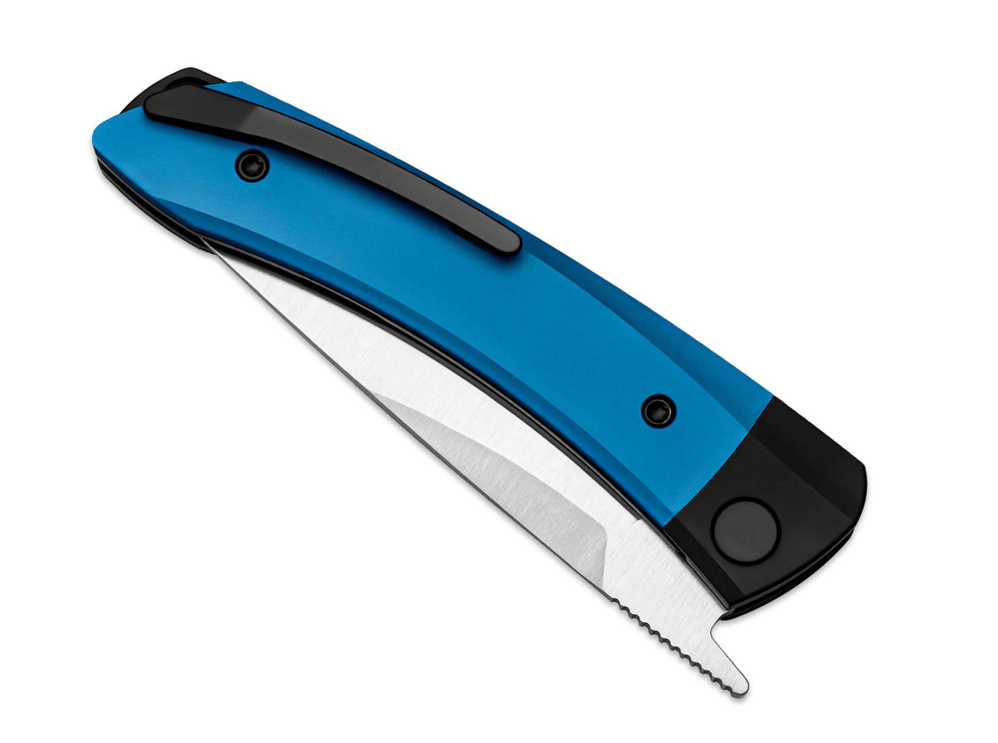 Briceag Mini Momo 154CM Aluminum Black & Blue Kizer- Compact, Lama 154CM