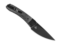 Briceag Mini Momo 154CM Aluminum & Micarta All Black Kizer- Lama 154CM, Maner Aluminiu & Micarta