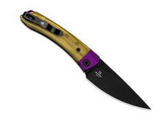 Briceag Mini Momo Nitro-V Purple Aluminum & PEI Kizer- Maner Aluminiu Mov, Lama Nitro-V