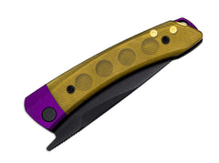 Briceag Mini Momo Nitro-V Purple Aluminum & PEI Kizer- Maner Aluminiu Mov, Lama Nitro-V
