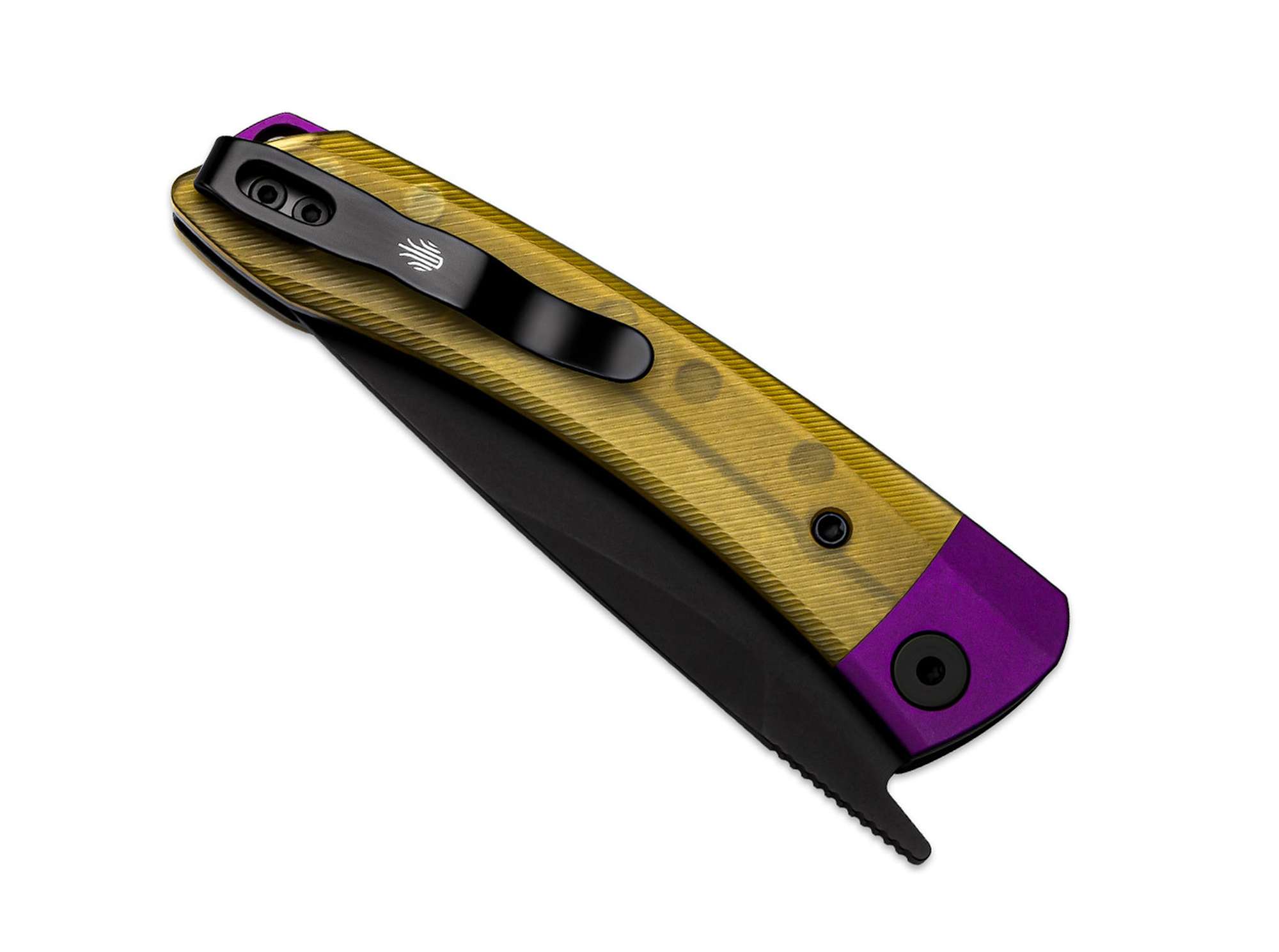 Briceag Mini Momo Nitro-V Purple Aluminum & PEI Kizer- Maner Aluminiu Mov, Lama Nitro-V