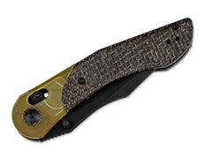 Briceag Mini Mystic 154CM PEI & Burlap Micarta Kizer- Lama 154CM, Maner Micarta