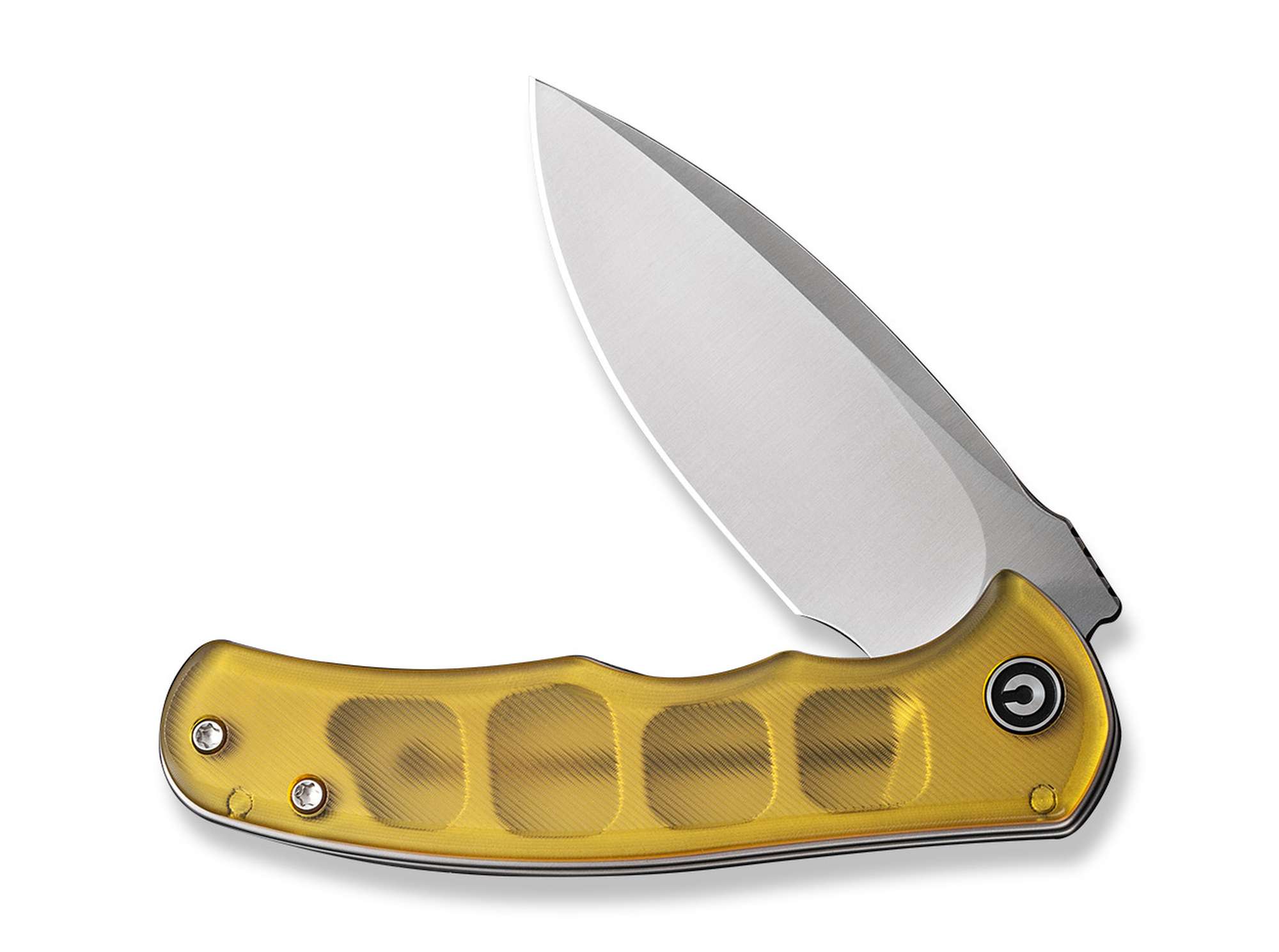 Briceag Mini Praxis Ultem Amber CIVIVI- Maner Ultem Amber, Lama D2
