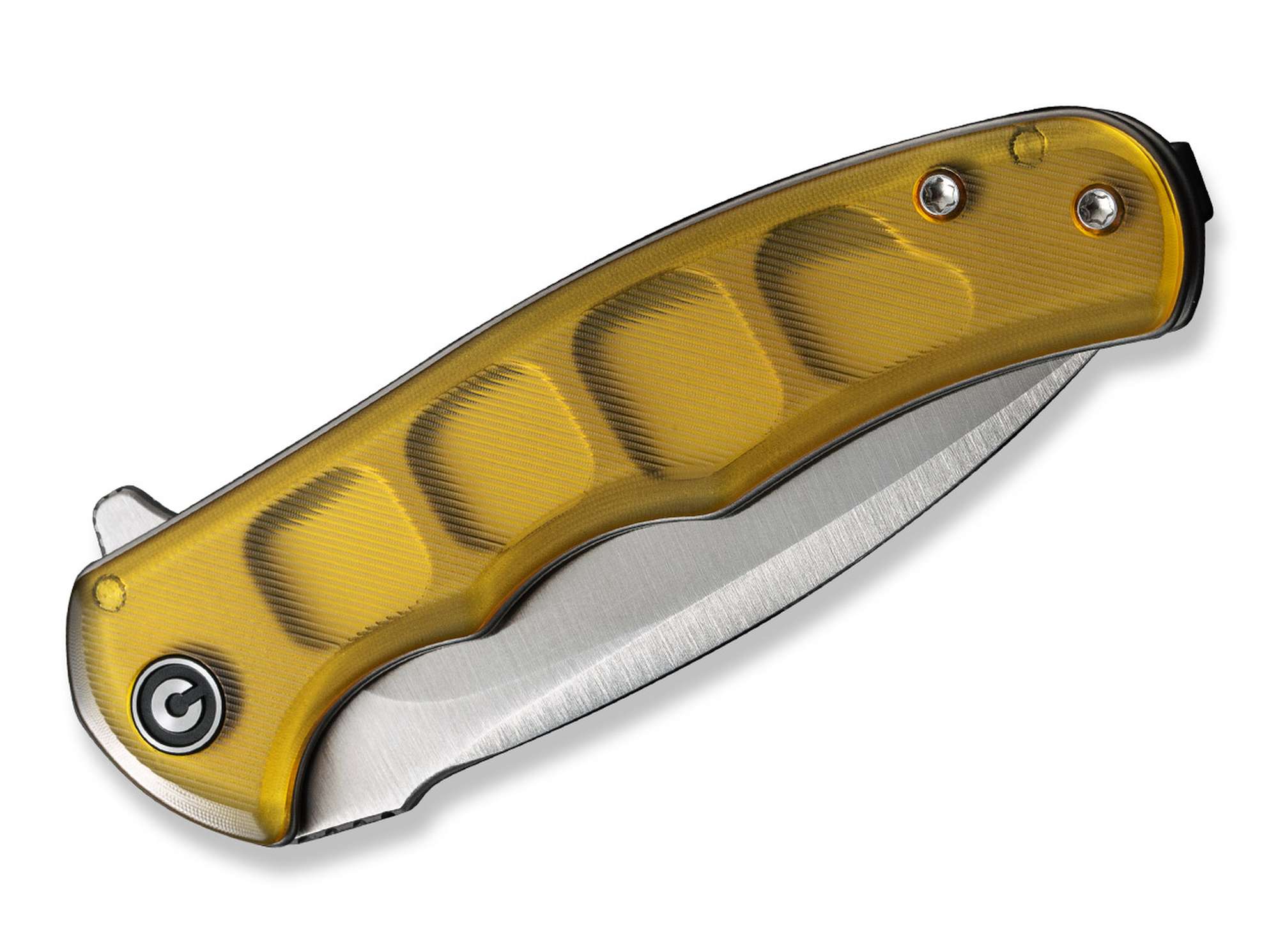 Briceag Mini Praxis Ultem Amber CIVIVI- Maner Ultem Amber, Lama D2