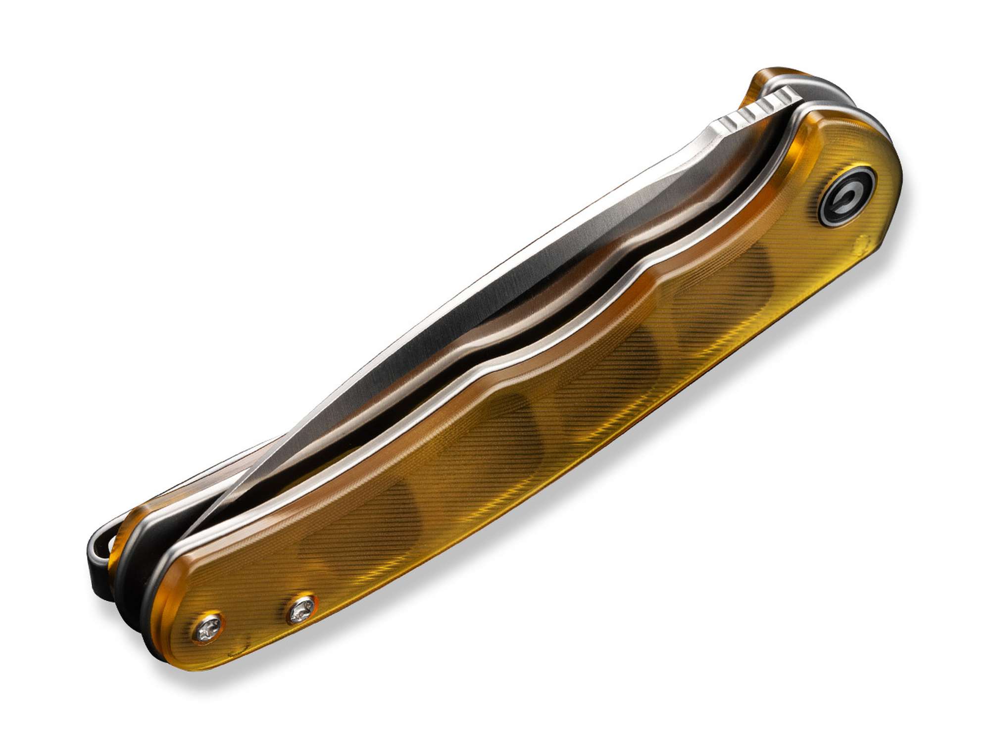 Briceag Mini Praxis Ultem Amber CIVIVI- Maner Ultem Amber, Lama D2