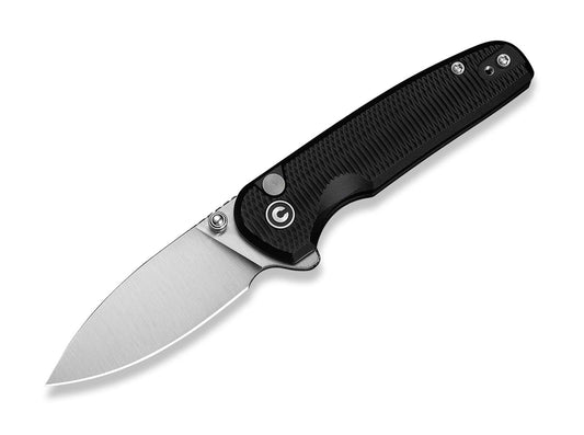 Briceag Mini Shakan Nitro-V Black Aluminum CIVIVI- Maner Aluminiu, Blocare Button Lock