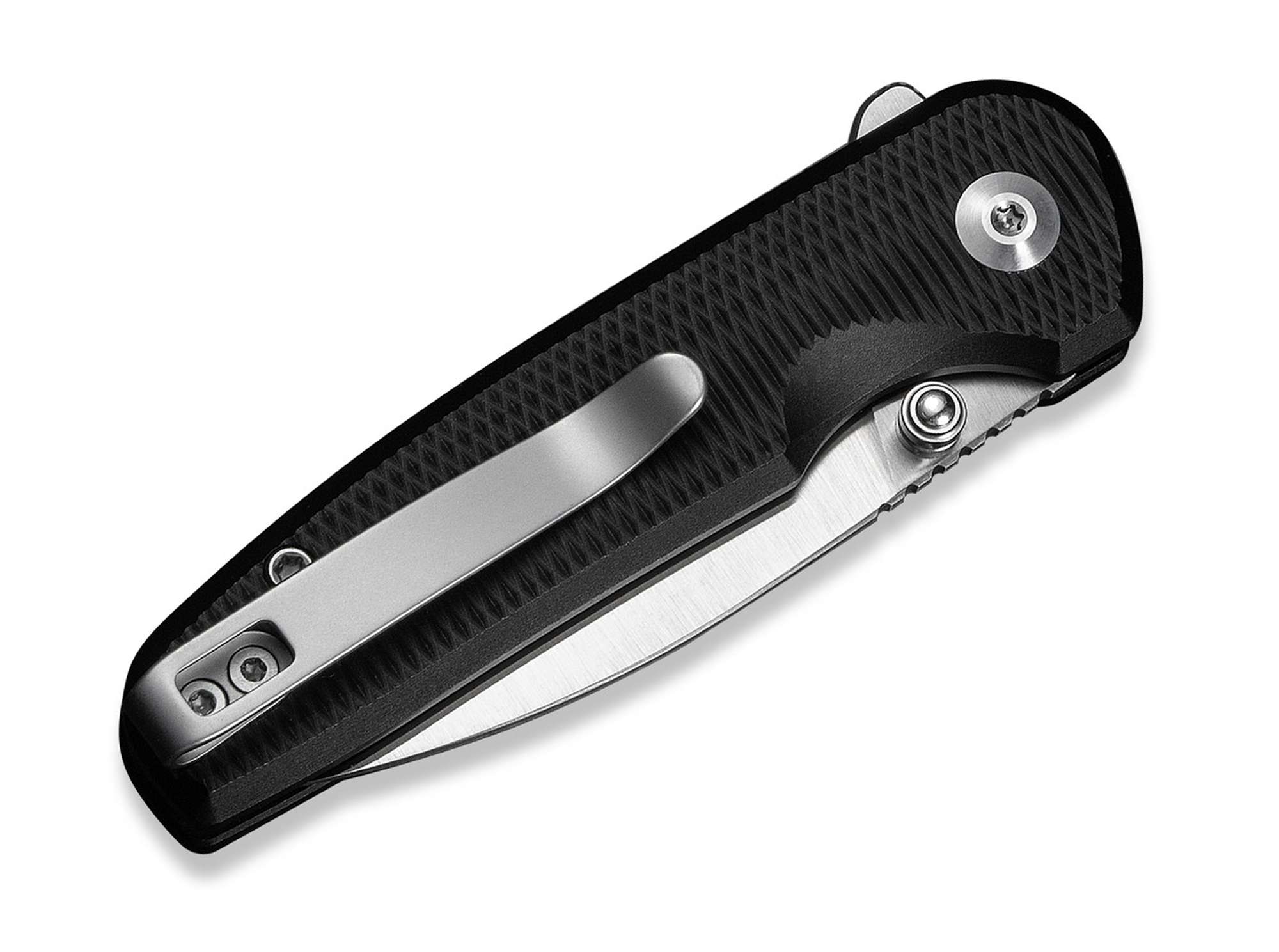 Briceag Mini Shakan Nitro-V Black Aluminum CIVIVI- Maner Aluminiu, Blocare Button Lock