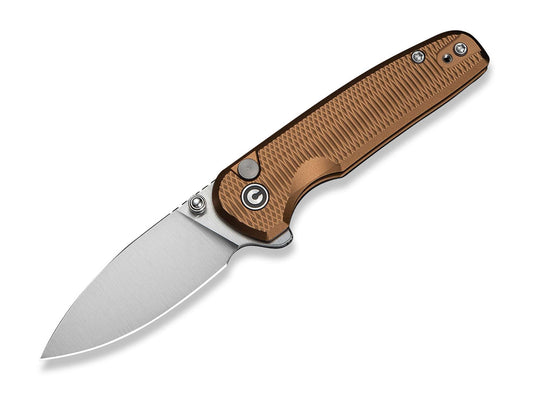 Briceag Mini Shakan Nitro-V Coyote Brown Aluminum CIVIVI- Lama Nitro-V, Maner Aluminiu