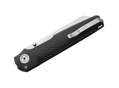 Briceag Miura Aluminum Black MKM- Lama M390, Blocare Button Lock