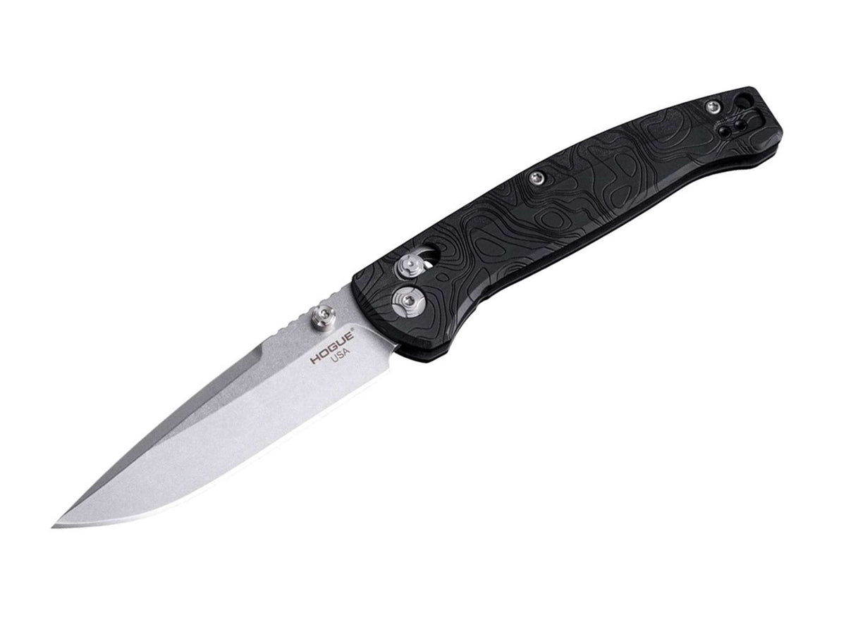 Briceag Mysto 3.4 Metal Black Diamond Richlite Hogue- Lama MagnaCut, Maner Richlite