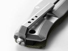 Briceag Myto Micarta Green LionSteel- Lama M390, Constructie Titan