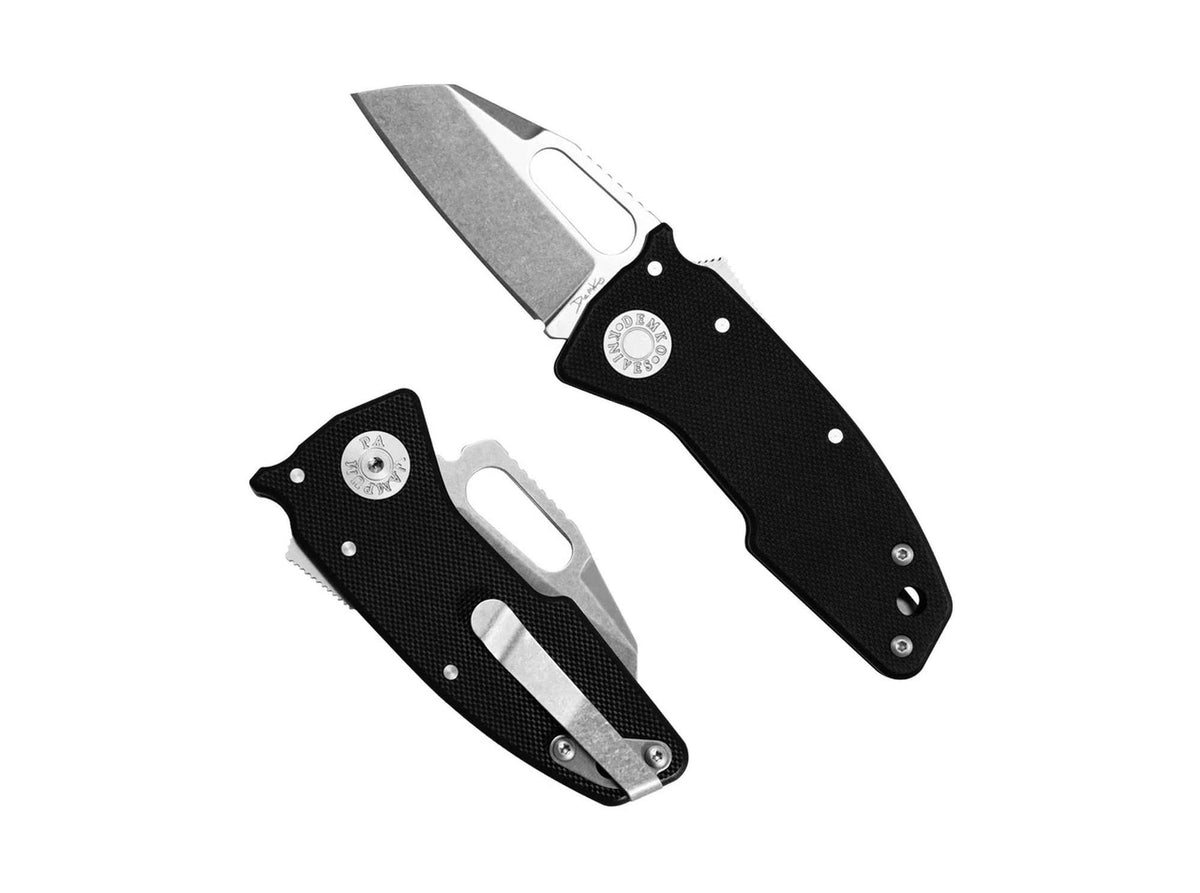 Briceag Nano Shark Foot 20CV G10 Black Demko Knives- Lama 20CV, Shark Lock