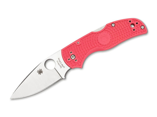 Briceag Native 5 Pink Spyderco- Maner FRN Anti-Alunecare, Culoare Roz